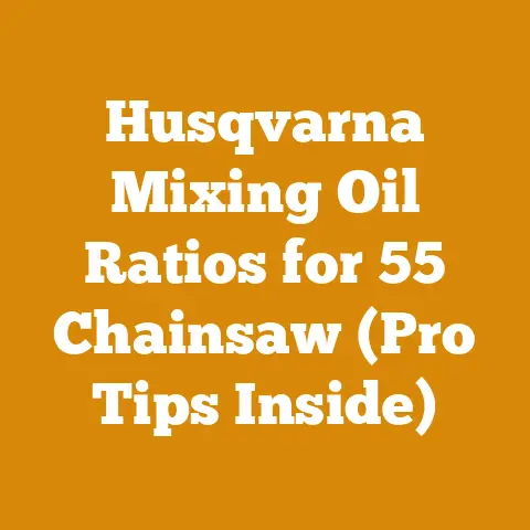 Husqvarna Mixing Oil Ratios for 55 Chainsaw (Pro Tips Inside)
