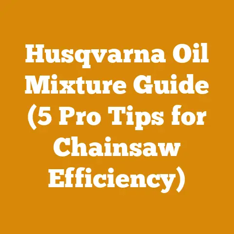 Husqvarna Oil Mixture Guide (5 Pro Tips for Chainsaw Efficiency)