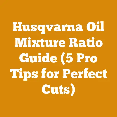 Husqvarna Oil Mixture Ratio Guide (5 Pro Tips for Perfect Cuts)