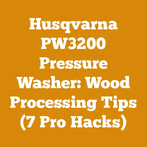 Husqvarna PW3200 Pressure Washer: Wood Processing Tips (7 Pro Hacks)