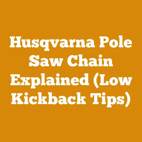Husqvarna Pole Saw Chain Explained (Low Kickback Tips)