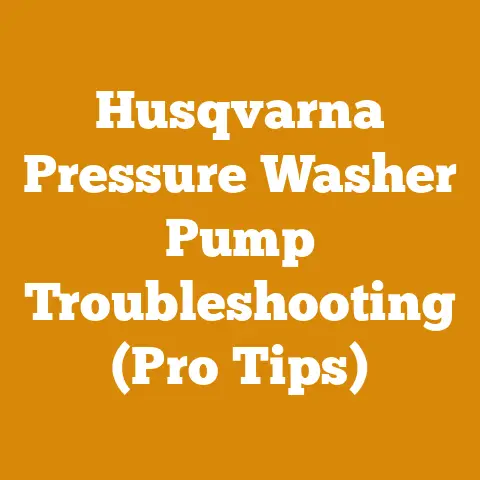 Husqvarna Pressure Washer Pump Troubleshooting (Pro Tips)