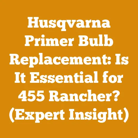 Husqvarna Primer Bulb Replacement: Is It Essential for 455 Rancher? (Expert Insight)