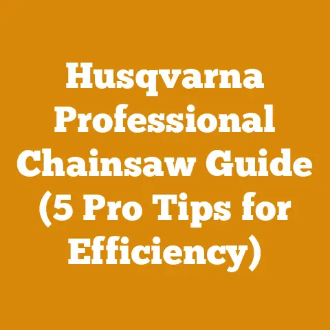 Husqvarna Professional Chainsaw Guide (5 Pro Tips for Efficiency)