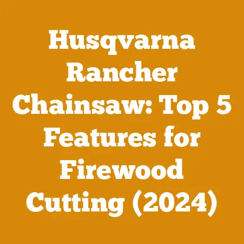 Husqvarna Rancher Chainsaw: Top 5 Features for Firewood Cutting (2024)