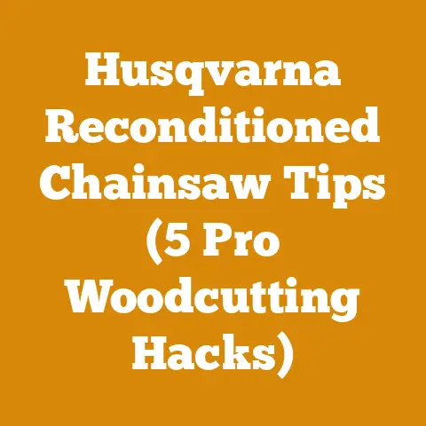 Husqvarna Reconditioned Chainsaw Tips (5 Pro Woodcutting Hacks)