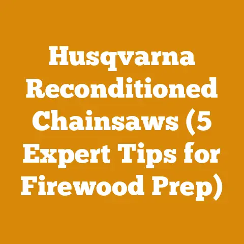 Husqvarna Reconditioned Chainsaws (5 Expert Tips for Firewood Prep)