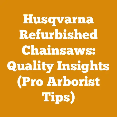 Husqvarna Refurbished Chainsaws: Quality Insights (Pro Arborist Tips)