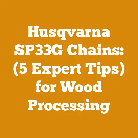 Husqvarna SP33G Chains: (5 Expert Tips) for Wood Processing