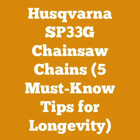 Husqvarna SP33G Chainsaw Chains (5 Must-Know Tips for Longevity)
