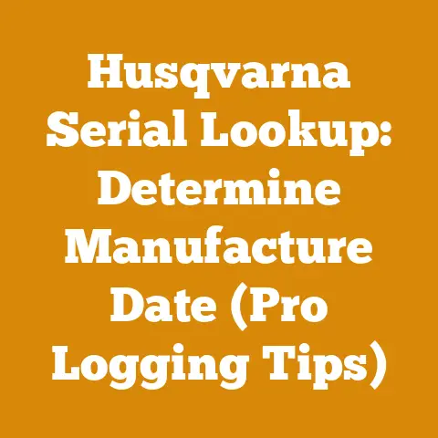 Husqvarna Serial Lookup: Determine Manufacture Date (Pro Logging Tips)