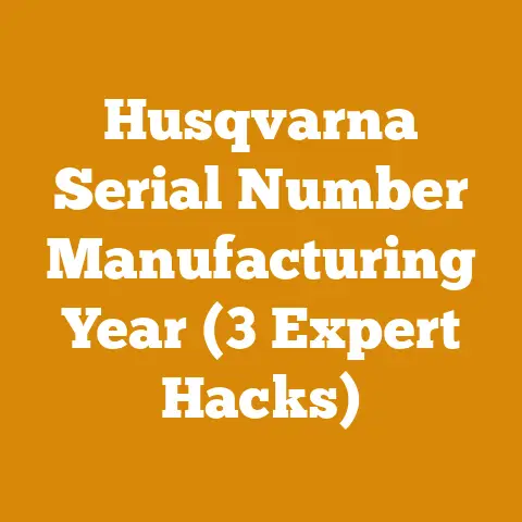 Husqvarna Serial Number Manufacturing Year (3 Expert Hacks)