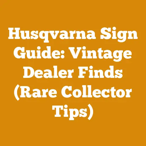 Husqvarna Sign Guide: Vintage Dealer Finds (Rare Collector Tips)