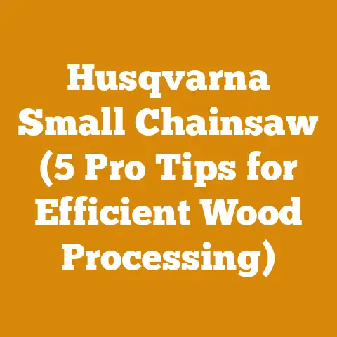 Husqvarna Small Chainsaw (5 Pro Tips for Efficient Wood Processing)