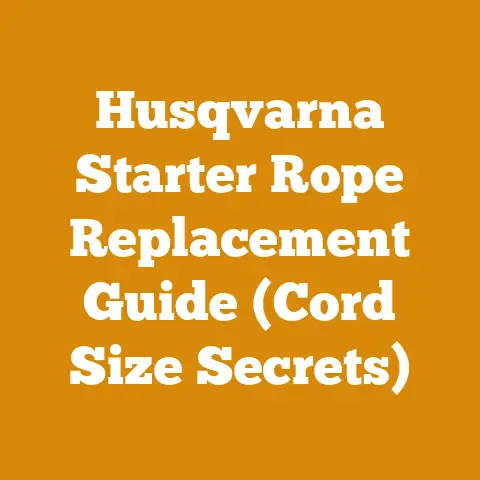 Husqvarna Starter Rope Replacement Guide (Cord Size Secrets)