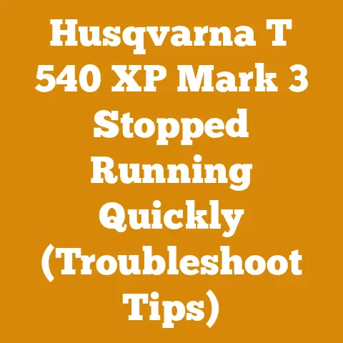 Husqvarna T 540 XP Mark 3 Stopped Running Quickly (Troubleshoot Tips)