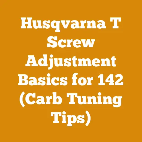 Husqvarna T Screw Adjustment Basics for 142 (Carb Tuning Tips)