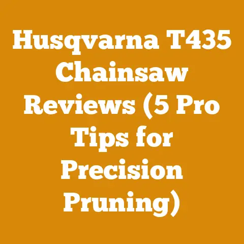 Husqvarna T435 Chainsaw Reviews (5 Pro Tips for Precision Pruning)
