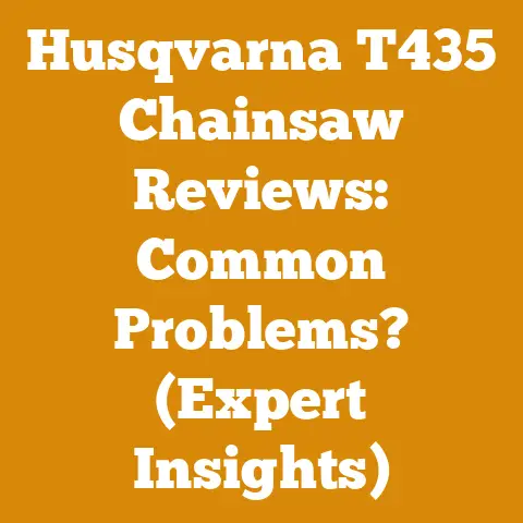 Husqvarna T435 Chainsaw Reviews: Common Problems? (Expert Insights)