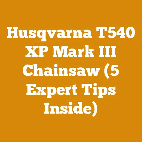 Husqvarna T540 XP Mark III Chainsaw (5 Expert Tips Inside)
