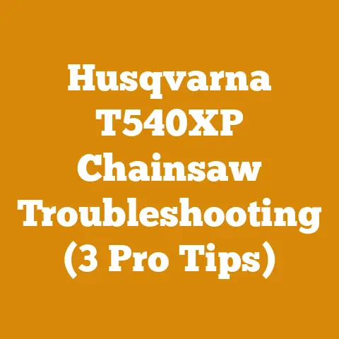 Husqvarna T540XP Chainsaw Troubleshooting (3 Pro Tips)