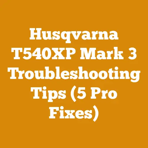 Husqvarna T540XP Mark 3 Troubleshooting Tips (5 Pro Fixes)