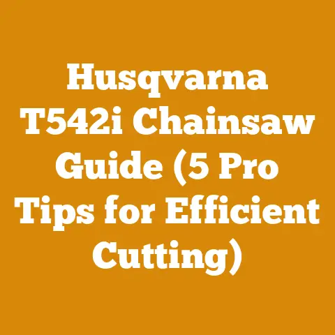Husqvarna T542i Chainsaw Guide (5 Pro Tips for Efficient Cutting)
