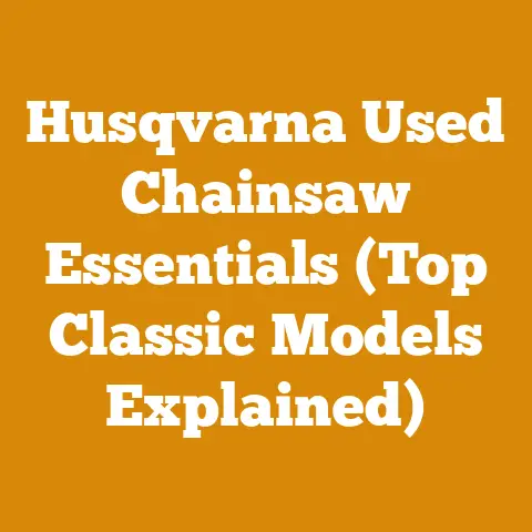 Husqvarna Used Chainsaw Essentials (Top Classic Models Explained)