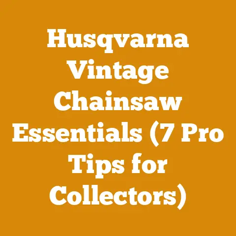 Husqvarna Vintage Chainsaw Essentials (7 Pro Tips for Collectors)