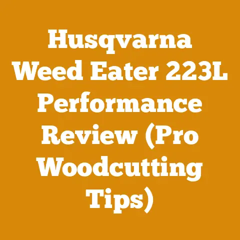 Husqvarna Weed Eater 223L Performance Review (Pro Woodcutting Tips)