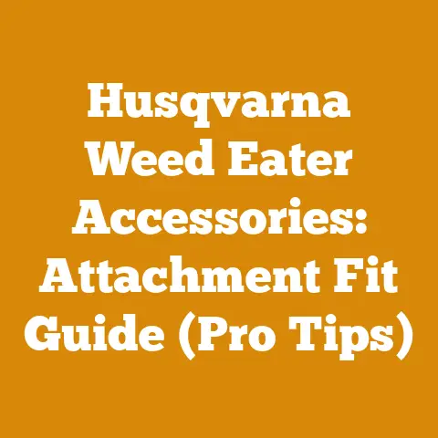 Husqvarna Weed Eater Accessories: Attachment Fit Guide (Pro Tips)