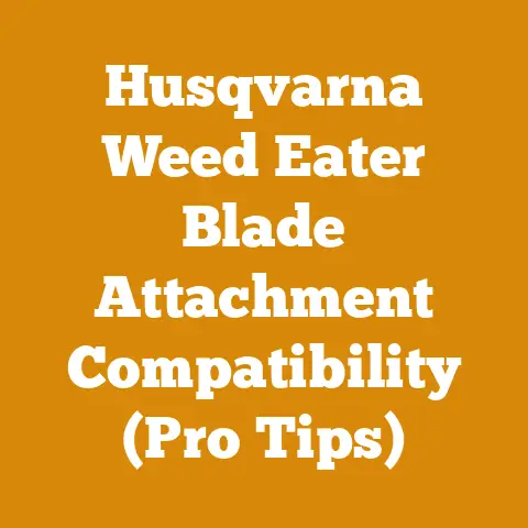 Husqvarna Weed Eater Blade Attachment Compatibility (Pro Tips)
