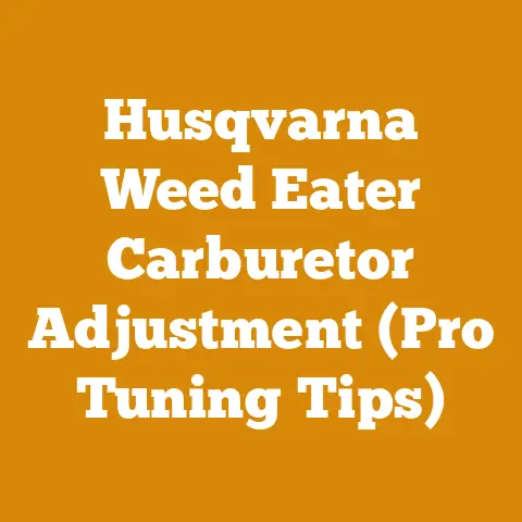 Husqvarna Weed Eater Carburetor Adjustment (Pro Tuning Tips)