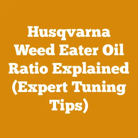 Husqvarna Weed Eater Oil Ratio Explained (Expert Tuning Tips)