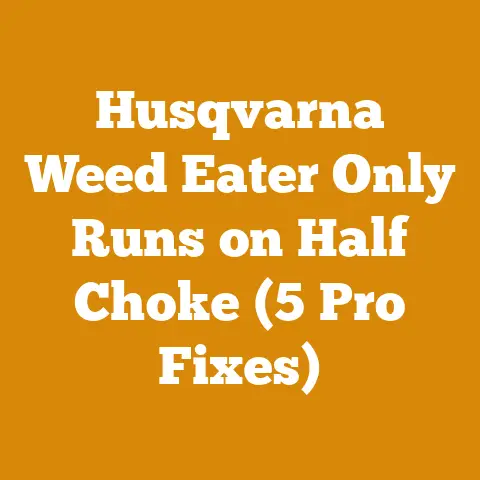 Husqvarna Weed Eater Only Runs on Half Choke (5 Pro Fixes)