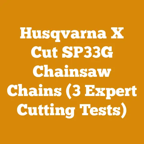 Husqvarna X Cut SP33G Chainsaw Chains (3 Expert Cutting Tests)