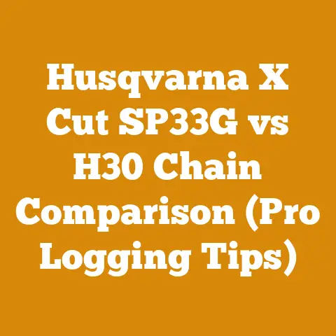 Husqvarna X Cut SP33G vs H30 Chain Comparison (Pro Logging Tips)