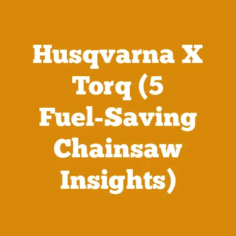Husqvarna X Torq (5 Fuel-Saving Chainsaw Insights)