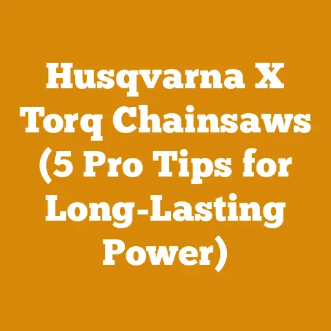 Husqvarna X Torq Chainsaws (5 Pro Tips for Long-Lasting Power)