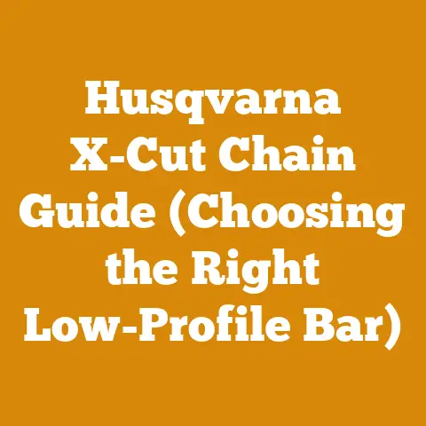 Husqvarna X-Cut Chain Guide (Choosing the Right Low-Profile Bar)