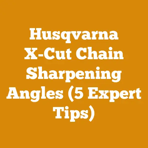 Husqvarna X-Cut Chain Sharpening Angles (5 Expert Tips)