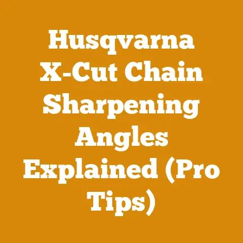 Husqvarna X-Cut Chain Sharpening Angles Explained (Pro Tips)