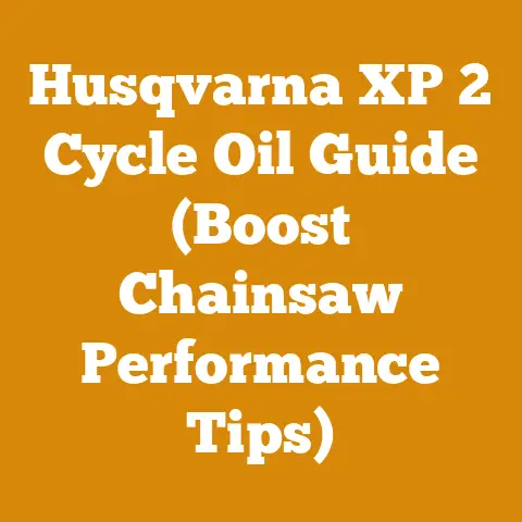 Husqvarna XP 2 Cycle Oil Guide (Boost Chainsaw Performance Tips)