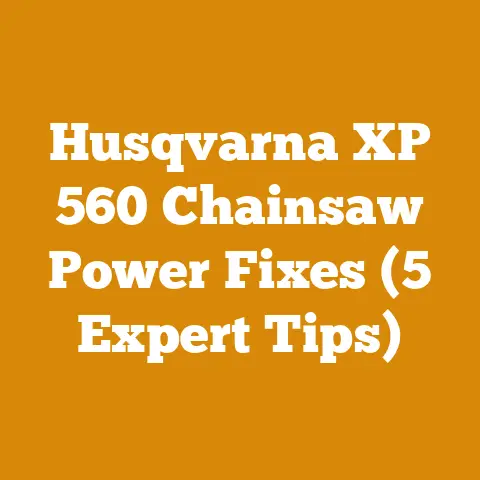 Husqvarna XP 560 Chainsaw Power Fixes (5 Expert Tips)