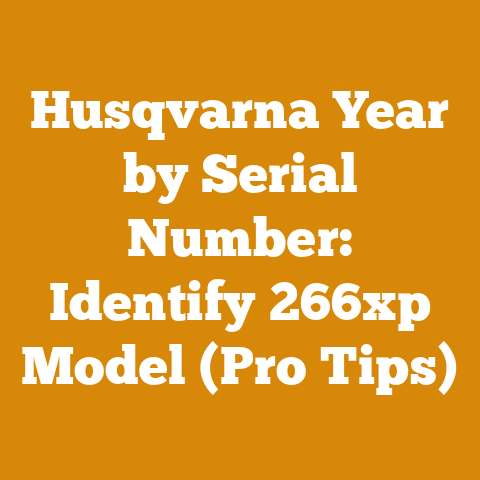 Husqvarna Year by Serial Number: Identify 266xp Model (Pro Tips)