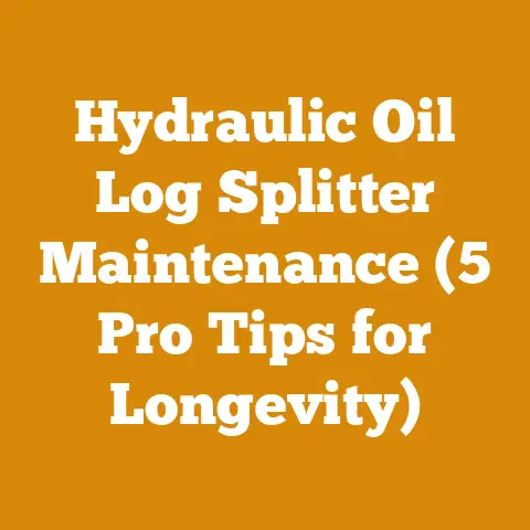 Hydraulic Oil Log Splitter Maintenance (5 Pro Tips for Longevity)