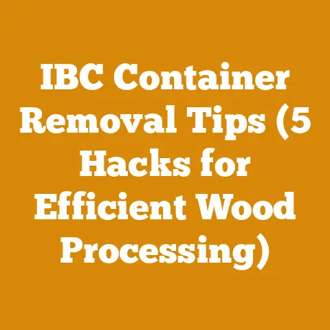 IBC Container Removal Tips (5 Hacks for Efficient Wood Processing)