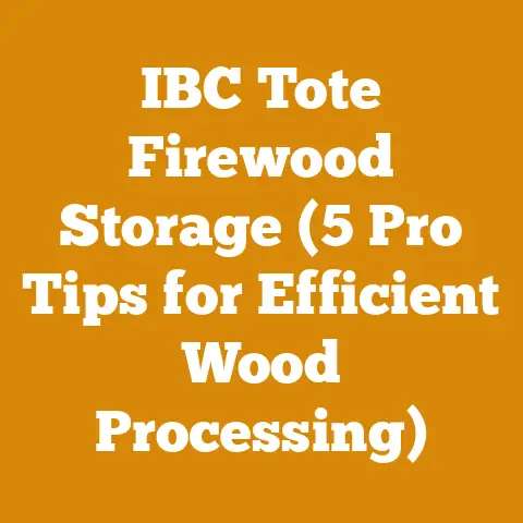 IBC Tote Firewood Storage (5 Pro Tips for Efficient Wood Processing)