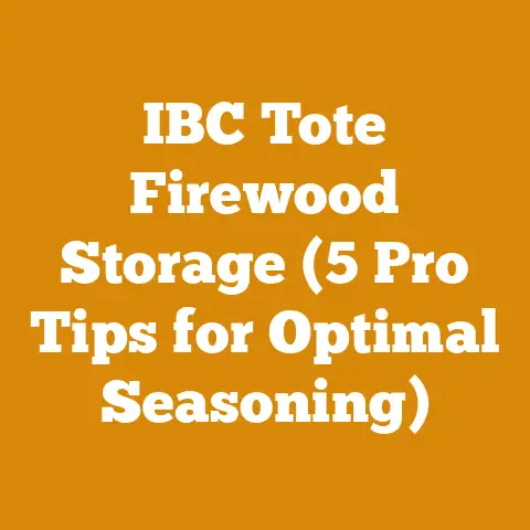 IBC Tote Firewood Storage (5 Pro Tips for Optimal Seasoning)