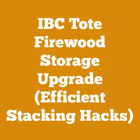 IBC Tote Firewood Storage Upgrade (Efficient Stacking Hacks)